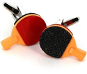 Boutons de Manchettes Raquettes de Ping Pong