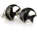 Boutons de Manchettes Poissons Noirs
