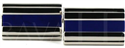 Boutons de Manchette en pierres rectangulaires