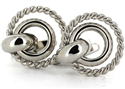 Boutons de Manchette Argent VII
