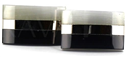 Boutons de Manchette rectangulaires avec pierres