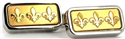 Barrettes Rectangulaires Dorées II