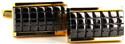 Boutons de Manchettes Rectangulaires Noires IV