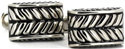 Boutons de Manchettes Rectangulaires Noires V