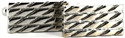 Barrettes Rectangulaires Rayées II