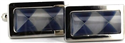 Boutons de Manchette Rectangulaires Losanges