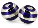 Boutons de Manchette ronds violets