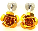 Boutons de Manchette roses jaunes