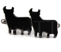 Boutons de Manchettes Taureaux Noirs