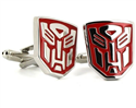 Boutons de Manchettes Transformers Autobots Rouges