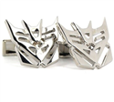 Boutons de Manchettes Transformers Decepticons Argentées