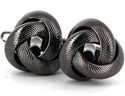 Boutons de Manchette Triple Nœud Noir II