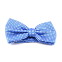 Nœud Papillon bleu clair à pois blancs