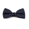 Nœud Papillon Bleu à Pois Blancs