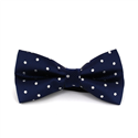 Nœud Papillon Bleu à Pois Blancs