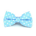 Nœud Papillon Bleu à Pois Blancs