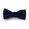 Nœud Papillon bleu marine à pois brillants