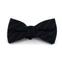 Nœud Papillon Bleu Marine Rayures Vertes