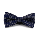 Nœud Papillon Bleu à Pois et Carreaux