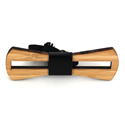 Nœud Papillon en bambou creux et cuir