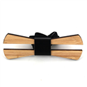 Nœud Papillon en bambou creux et cuir