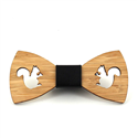 Nœud Papillon en bambou creux écureuil