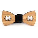 Nœud Papillon en Bambou Creux Puzzle