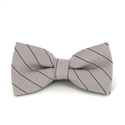 Nœud Papillon beige à rayures noires