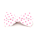 Nœud Papillon Blanc à Pois Roses