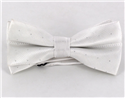 Nœud Papillon Blanc à Pois Brillants