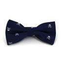 Nœud Papillon Crânes Bleu Foncé