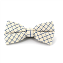 Nœud Papillon à carreaux blancs et bleus