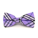 Nœud Papillon à carreaux écossais violet