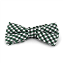 Nœud Papillon à carreaux Vichy vert et blanc