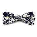 Nœud Papillon Fleurs Bleu Marine