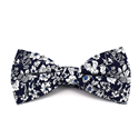 Nœud Papillon Fleurs Bleu Marine