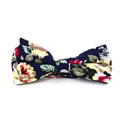 Nœud Papillon Fleurs Bleu Marine