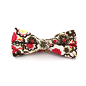 Nœud Papillon Fleurs Blanche et Rouge
