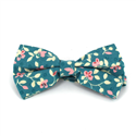 Nœud Papillon Fleurs Turquoise