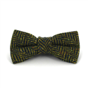 Nœud Papillon en laine à chevrons bleu et jaune