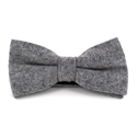 Nœud Papillon en laine unie gris clair
