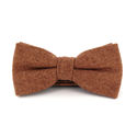 Nœud Papillon en laine unie marron