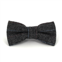 Nœud Papillon en laine zigzag noir et blanc