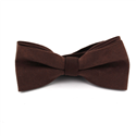 Nœud Papillon en daim marron uni