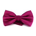 Nœud Papillon uni à carreaux fuchsia