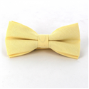 Nœud Papillon uni jaune Oxford