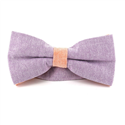 Nœud Papillon uni Oxford Violet et Orange