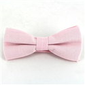 Nœud Papillon uni Oxford Rose Clair