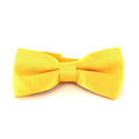 Nœud Papillon en satin jaune mat uni