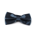 Nœud Papillon en satin bleu indigo uni